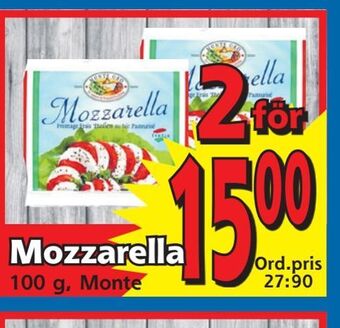 Supergrossen Mozzarella erbjuda