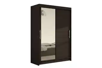 Garderob aldo 120 cm skjutdörrar spegel