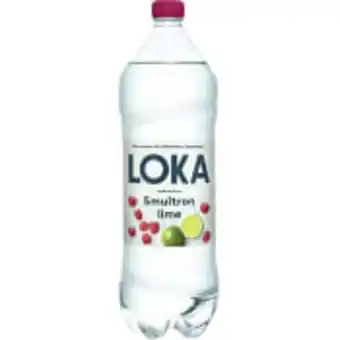 Vatten kolsyrad smultron lime 1,5l loka