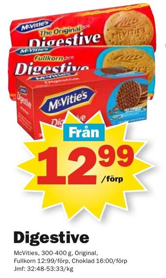 Pekås Digestive erbjuda