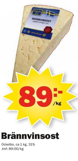 Pekås Brännvinsost erbjuda