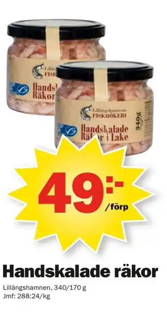 Pekås Handskalade Räkor erbjuda
