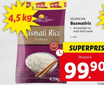 Lidl Basmatiris erbjuda
