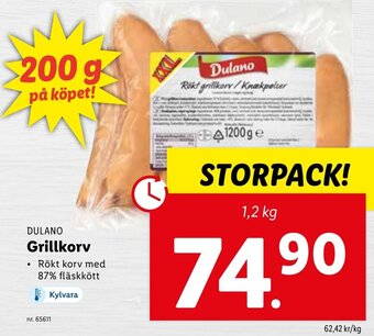 Lidl Grillkorv erbjuda