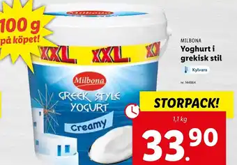 Lidl Yoghurt Grekisk Stil erbjuda
