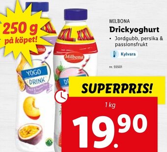 Lidl Drickyoghurt erbjuda