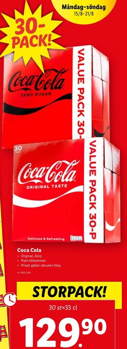 Lidl Coca-Cola erbjuda