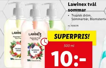 Lidl Lawinex tvål sommar erbjuda
