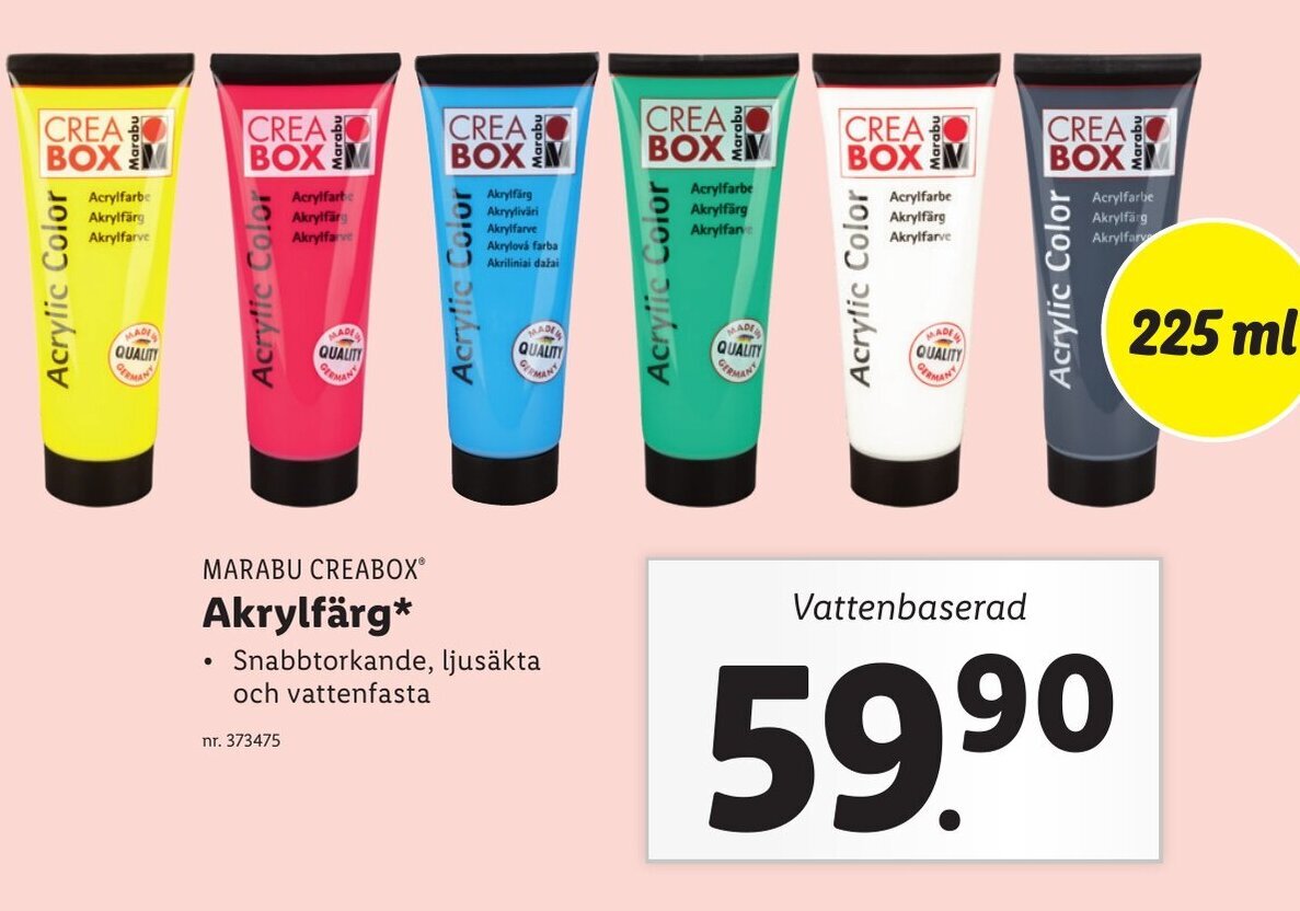 Lidl Akrylfärg erbjuda