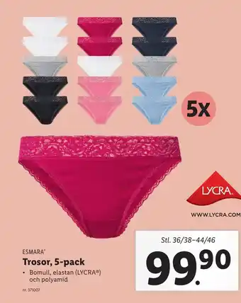 Lidl Trosor, 5-Pack erbjuda