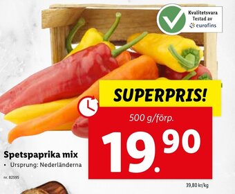 Lidl Spetspaprika Mix erbjuda