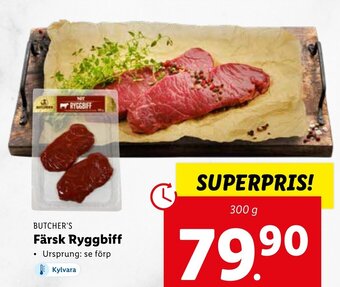 Lidl Färsk Ryggbiff erbjuda