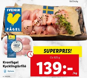 Lidl Kronfågel kycklinglårfilé erbjuda