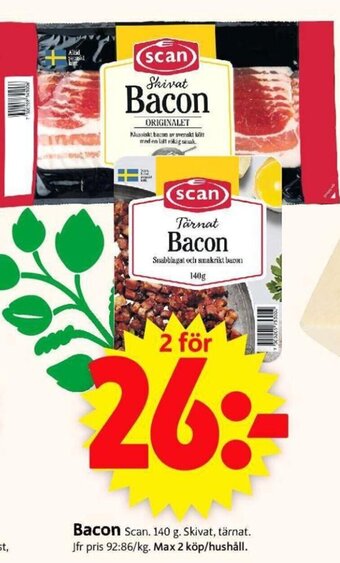 ICA Supermarket Bacon erbjuda