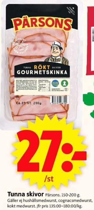 ICA Supermarket Pärsons Tunna Skivor erbjuda