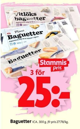 ICA Supermarket Baguetter erbjuda