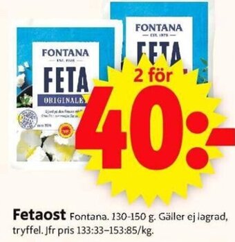 ICA Supermarket Fontana Fetaost erbjuda