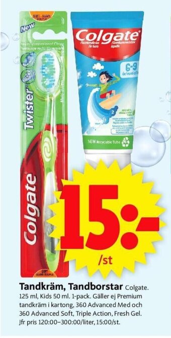 Colgate Tandkräm, Tandborstar