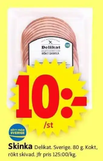 ICA Supermarket Delikat Skinka erbjuda