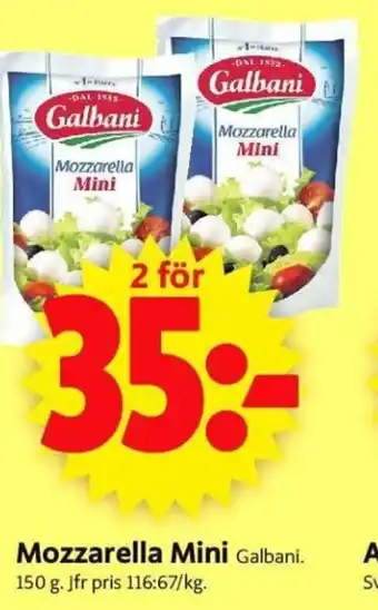 ICA Supermarket Galbani Mozzarella Mini erbjuda