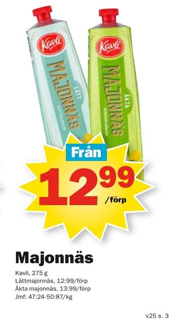 Pekås Majonnäs erbjuda