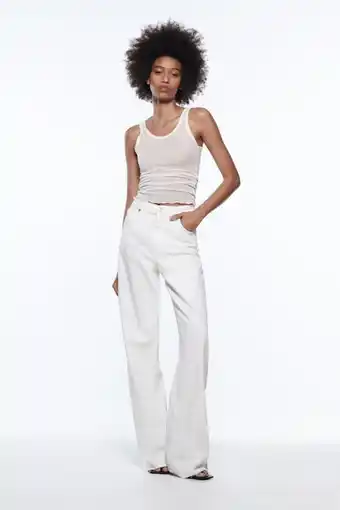 ZARA Full-length wide-leg jeans erbjuda