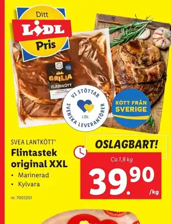 Lidl Flinteastek Original XXL erbjuda
