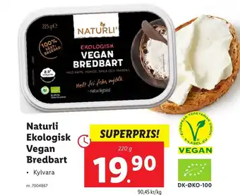 Lidl Naturli Ekologisk Vegan Bredbart erbjuda