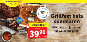 Lidl Flintastek Original XXL erbjuda