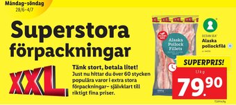 Lidl Alaska Pollockfilé erbjuda