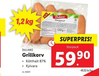 Lidl Grillkorv erbjuda