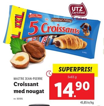 Lidl Croissant Med Nougat erbjuda