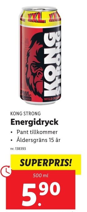 Lidl Energidryck erbjuda