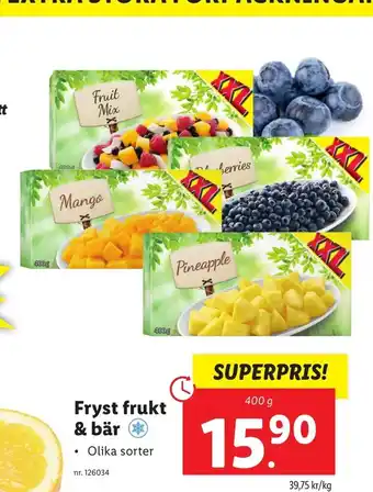 Lidl Fryst Frukt & Bär erbjuda