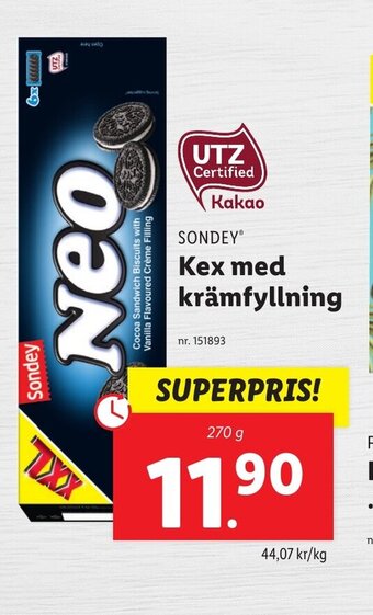 Lidl Kex Med Krämfyllning erbjuda