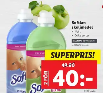 Lidl Softlan Sköljamedel erbjuda