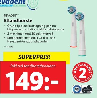 Lidl Eltandborste erbjuda