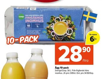 Coop Extra Ägg 10-pack erbjuda