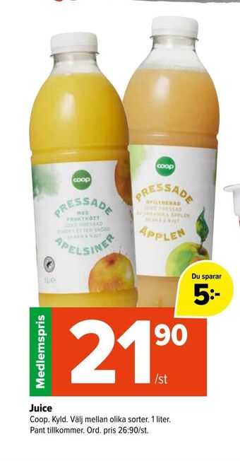 Coop Extra Juice erbjuda