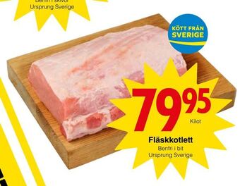 Matöppet Fläskkotlett erbjuda