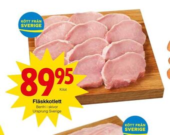 Matöppet Fläskkotlett erbjuda
