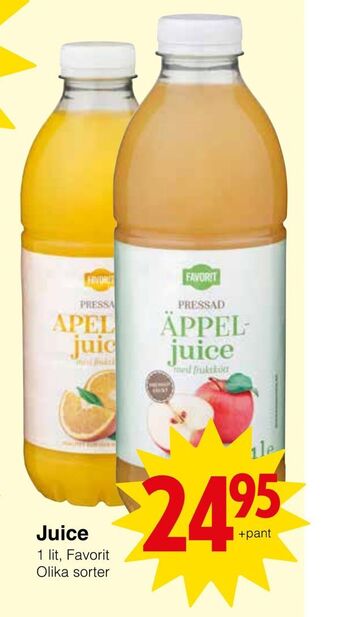 Matöppet Juice erbjuda
