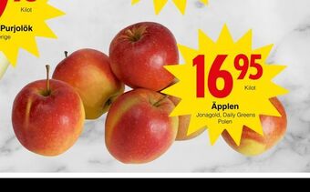 Matöppet Äpplen erbjuda