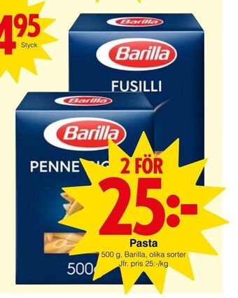 Matöppet Pasta erbjuda