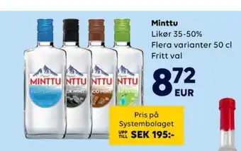 Border Shop Minttu peppermintslikör erbjuda