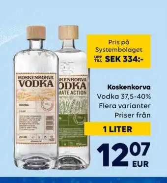 Border Shop Koskenkorva vodka erbjuda