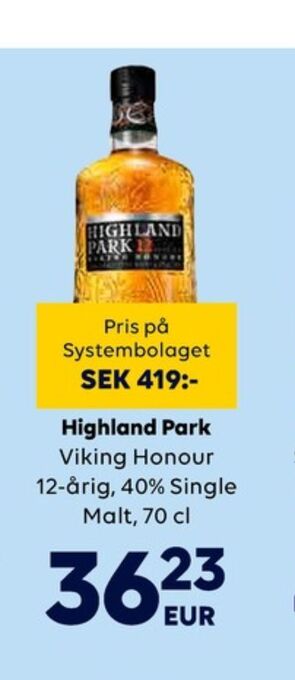 Highland park whisky