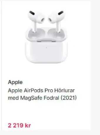 CDON Apple AirPods Pro hörlurar med magsafe fodral (2021) erbjuda