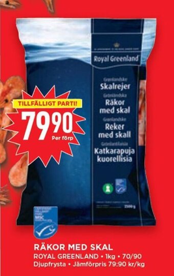 Willys Royal Greenland Räkor Med Skal erbjuda