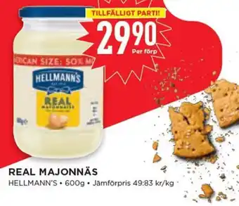 Willys Hellmann's Real Majonnäs erbjuda